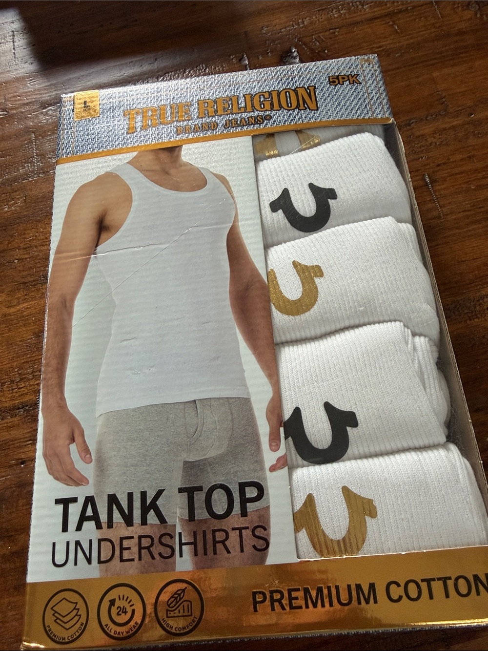 True Religion XL Tank Tops / Undershirts 5 Pack